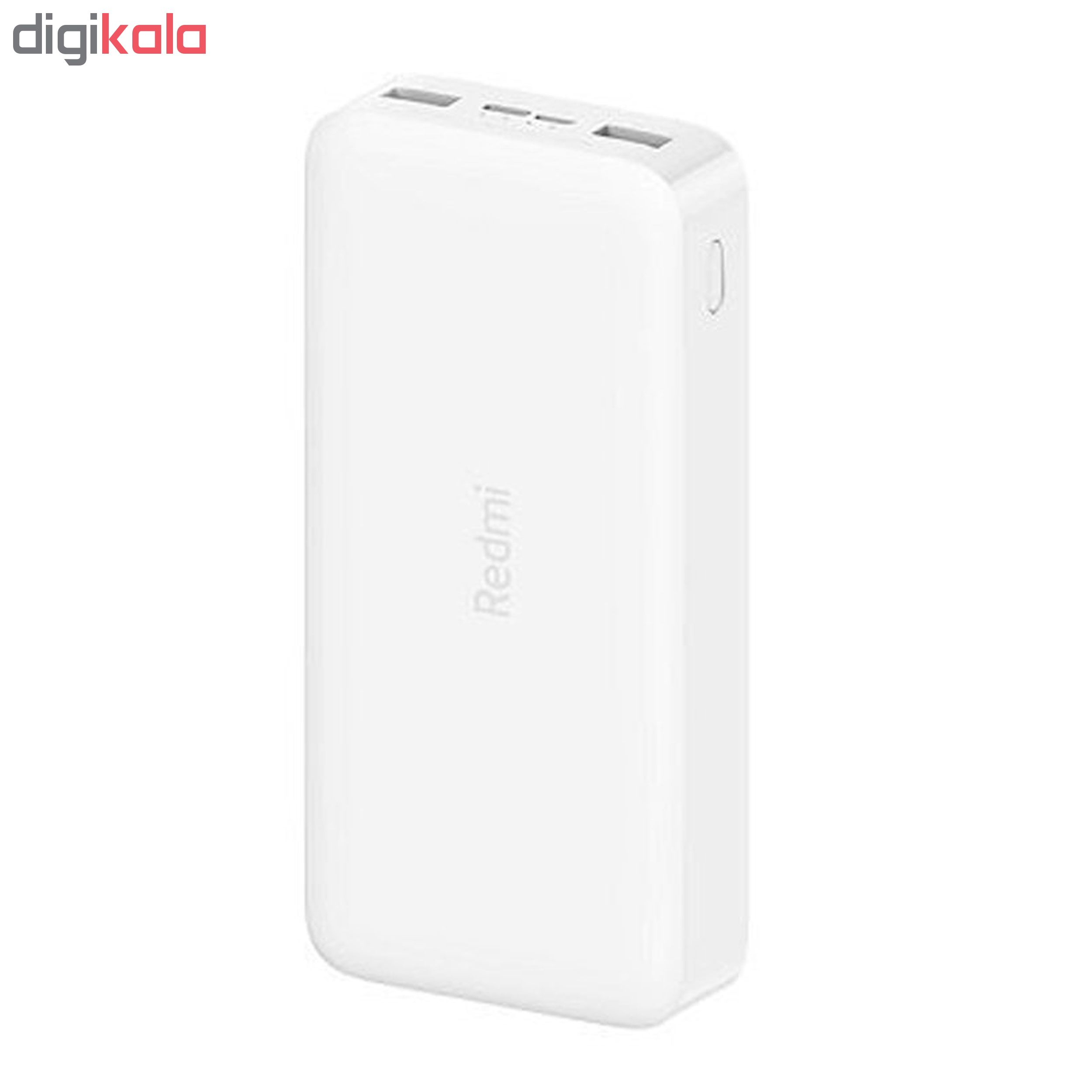 پاوربانک شیائومی مدل Redmi ظرفیت 20000 میلی آمپرساعت به همراه کابل تبدیل microUSB پاوربانک شیائومی مدل Redmi ظرفیت 20000 میلی آمپرساعت به همراه کابل تبدیل microUSB
