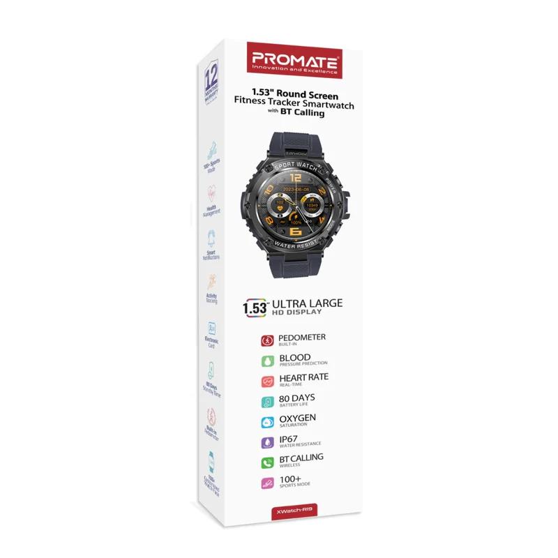 ساعت هوشمند پرومیت مدل XWATCH-R19.GR ساعت هوشمند پرومیت مدل XWATCH-R19.GR