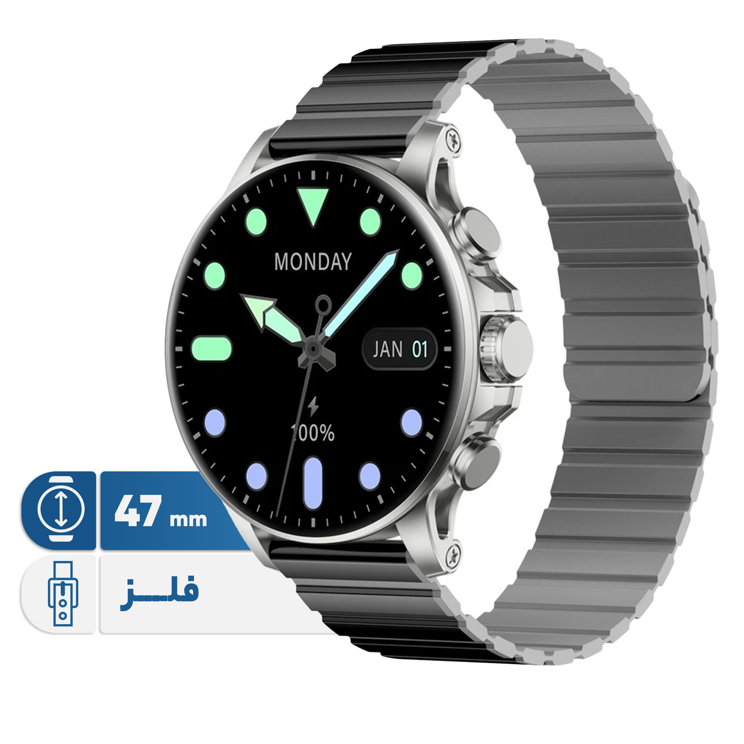 ساعت هوشمند گلوریمی مدل M2 MAX LTD دارای قابلیت های کنترل موسیقی (Music Player)، قابلیت مکالمه از طریق بلوتوث، قابلیت تغییر طرح ساعت یا تم، صفحه همیشه روشن (Always-on Display) بند سیلیکون ساعت هوشمند گلوریمی مدل M2 MAX LTD دارای قابلیت های کنترل موسیقی (Music Player)، قابلیت مکالمه از طریق بلوتوث، قابلیت تغییر طرح ساعت یا تم، صفحه همیشه روشن (Always-on Display) بند سیلیکون