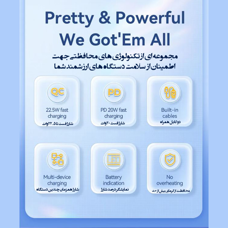 پاوربانک ریمکس مدل Fast Charge 513 ظرفیت 20000 میلی آمپر ساعت پاوربانک ریمکس مدل Fast Charge 513 ظرفیت 20000 میلی آمپر ساعت